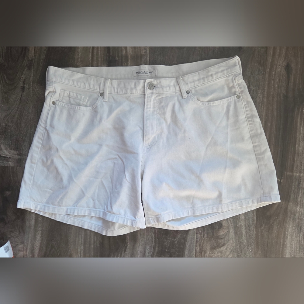 Women's White Denim Shorts